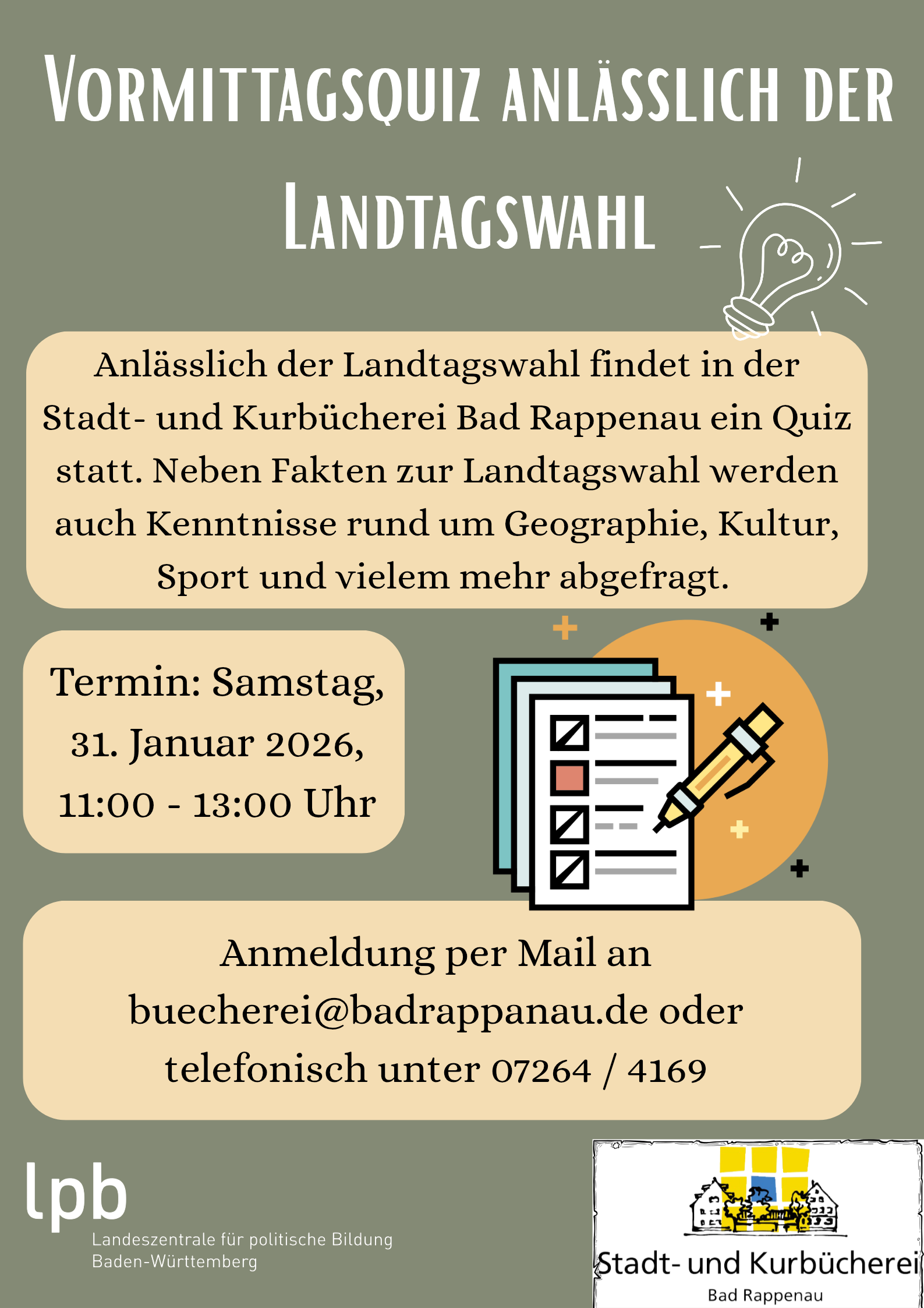 Plakat Vormittagsquiz